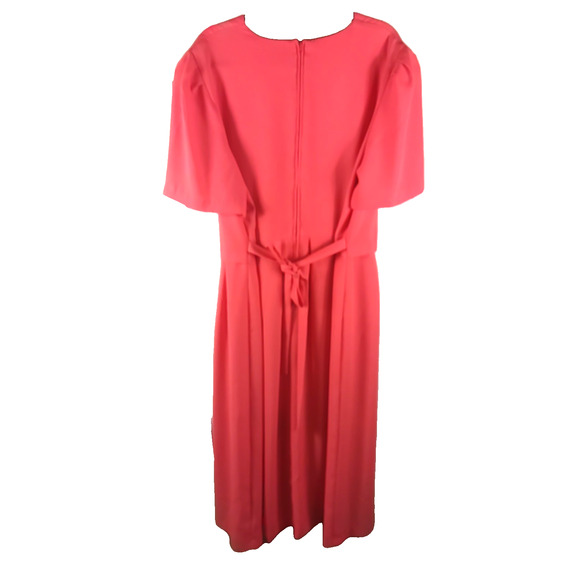 Kari's Korner Women's Dress Size 22 W Orange Party Church Spring Dress - Picture 5 of 7